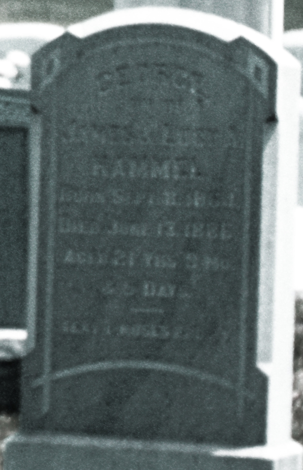 Grave of 21 year old Hammel
