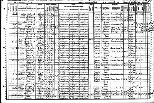 Hezakiah 1910 Census